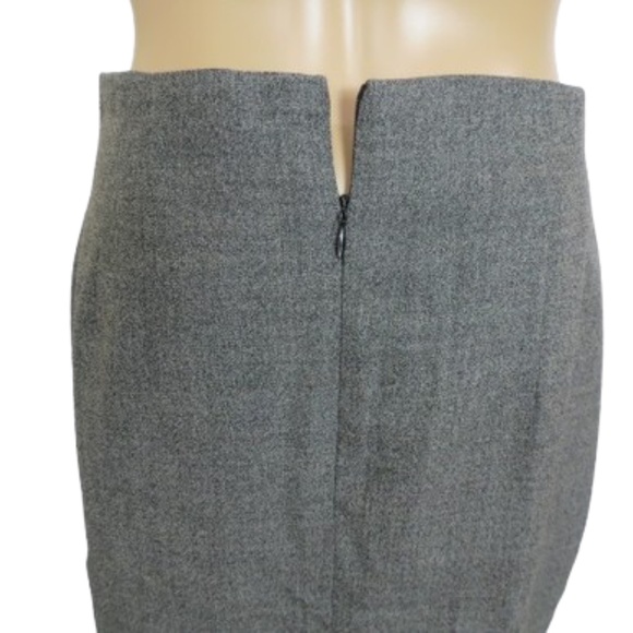 Rena Rowan for Saville Grey Wool Blend Midi Skirt - Picture 5 of 7